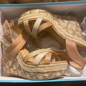 Size 9 Soda wedged heels